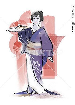 日舞のイラスト素材