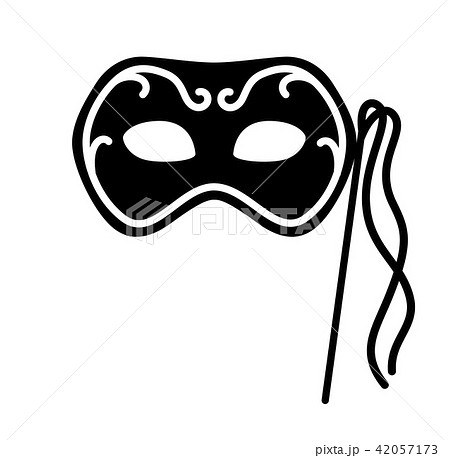仮面舞踏会のマスクのイラスト素材