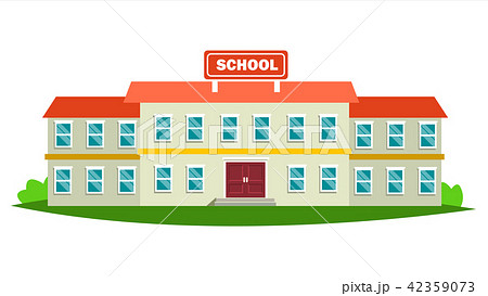 勉強 アメリカの大学 キャンパス 学問のイラスト素材