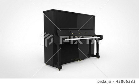 アップライト ピアノのイラスト素材
