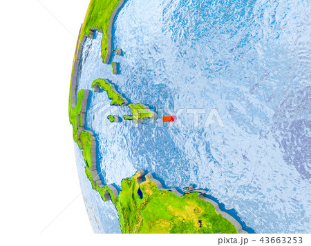 プエルトリコ 地図 世界地図 世界の写真素材