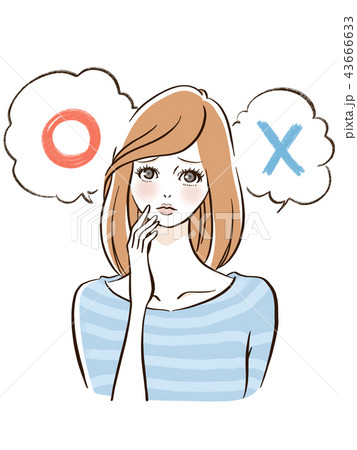 選択肢 選択 決める 正解のイラスト素材