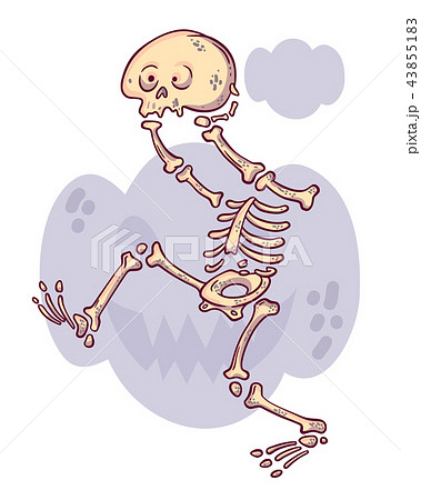 ドクロ 怖いのイラスト素材