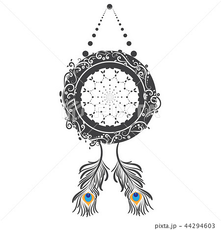Dreamcatcher Vector On White Backgroundのイラスト素材 Dreamcatcher Vector On White Backgroundのイラスト素材