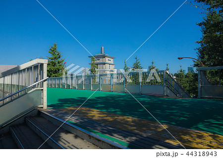 君の名は 聖地 歩道橋 風景の写真素材