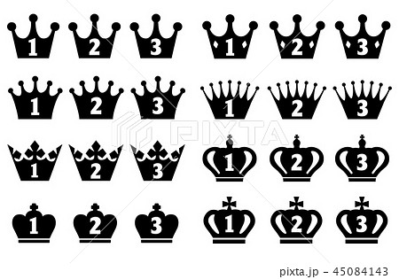 ランキング アイコン 王冠 冠のイラスト素材