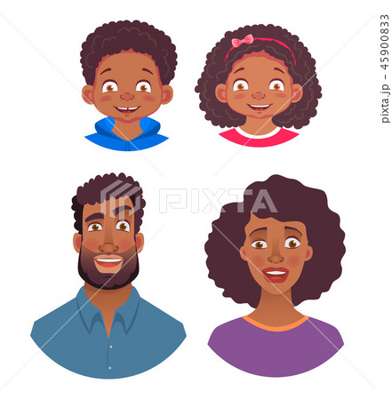 アフリカ人 顔 面 面子の写真素材 Pixta