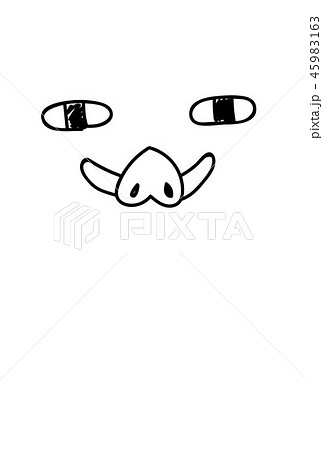 ヘタウマ 落書き シュールのイラスト素材