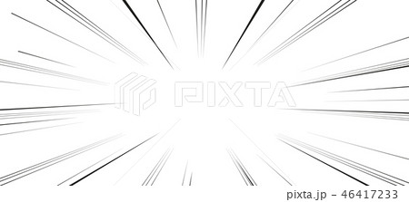 Comic book action lines. Speed lines Manga frame - Stock Illustration  [45846672] - PIXTA