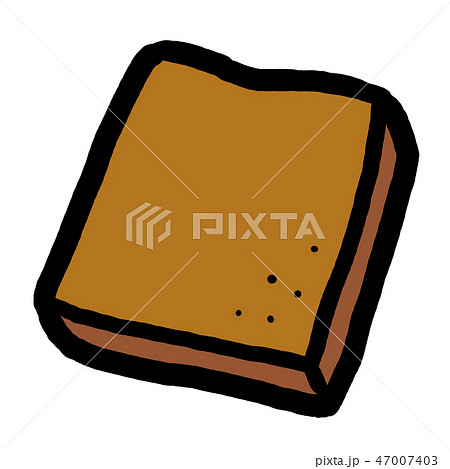 黒糖パンのイラスト素材