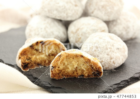 スノーボールクッキーの写真素材