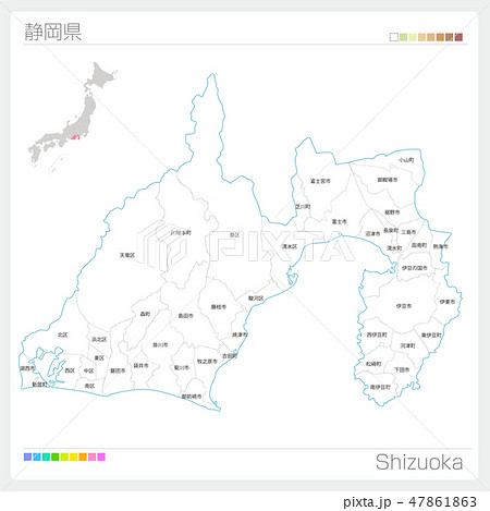 日本地図のベクター素材集 ピクスタ