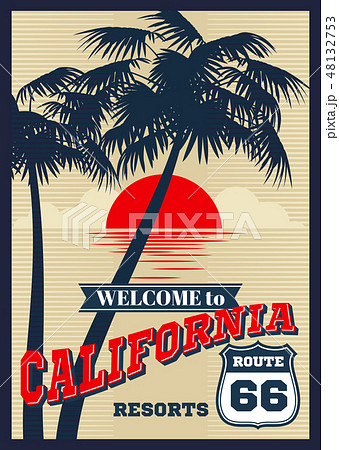カリフォルニアのイラスト素材