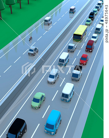 道路車線のイラスト素材