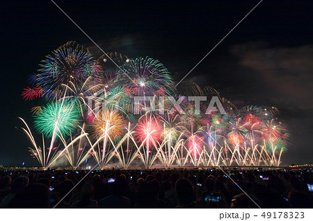 長岡花火の写真素材