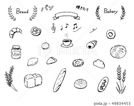 パン モノクロ モノトーン ベクターのイラスト素材