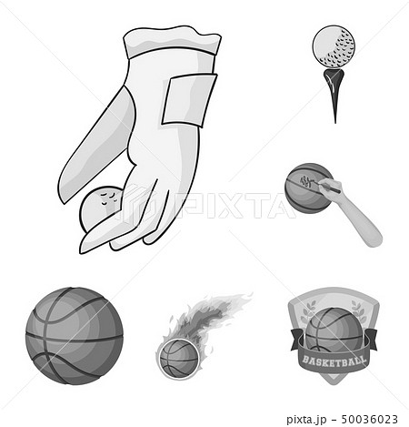 ボール バスケ バスケットボール 手のイラスト素材