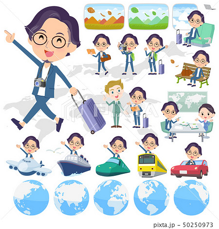 一人旅のイラスト素材