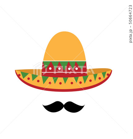 メキシカン メキシコ人 アイコン 帽子のイラスト素材
