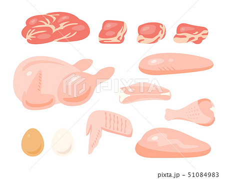 鶏肉のイラスト素材集 ピクスタ