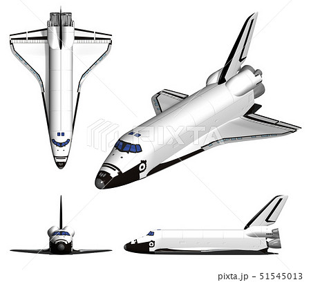 スペースシャトルのイラスト素材 Pixta