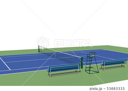テニスコートのイラスト素材集 ピクスタ