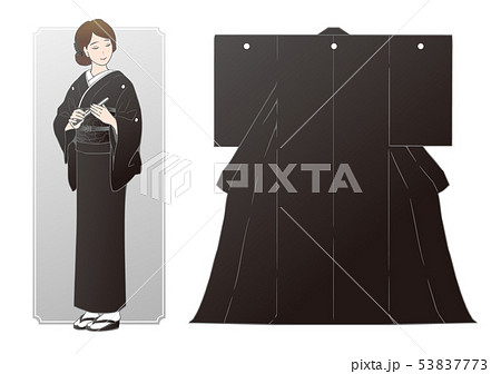 正喪服のイラスト素材