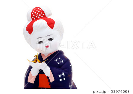 博多人形 女性 人形 日本の写真素材
