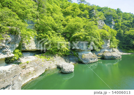 美麗! 峠の岪 へつり 福島県 高精細 プリント 写真 写真