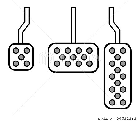 アクセルペダルのイラスト素材