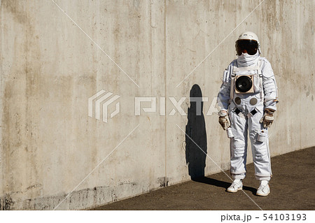 セクシー 宇宙飛行士 宇宙服 女の子の写真素材