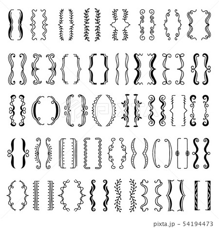 丸括弧 記号のイラスト素材