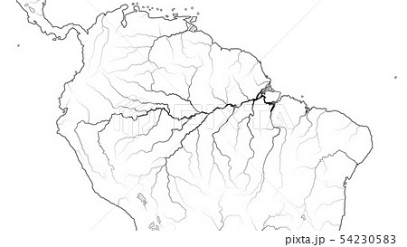 オリノコ川のイラスト素材