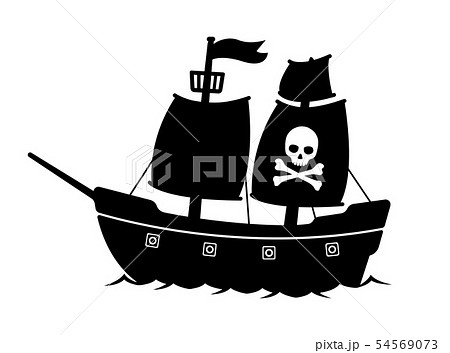 ベクター 船 帆船 海賊船のイラスト素材