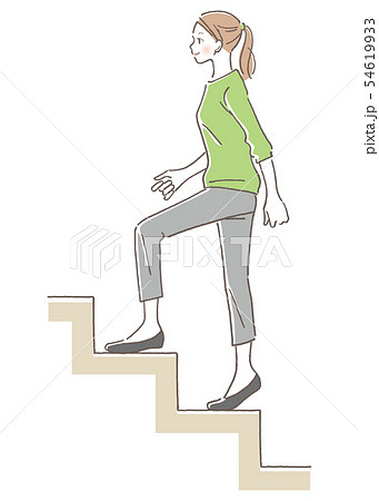 階段を登るのイラスト素材