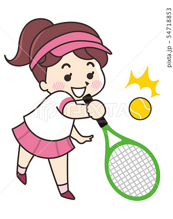 女子テニスのイラスト素材集 ピクスタ