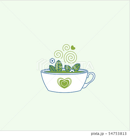 飲物 ハーブ 茶 自然光 オーガニックのイラスト素材