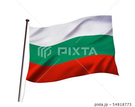 ブルガリア国旗のイラスト素材