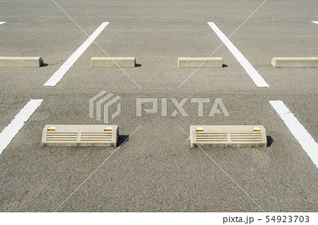 車輪止めの写真素材