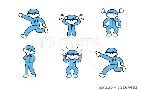 工場作業員のイラスト素材