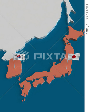 韓國南韓韓式地圖插圖素材