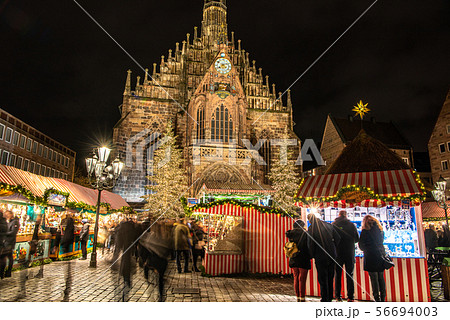 ドイツクリスマスマーケットの写真素材