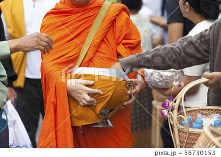 僧侶 タイの写真素材