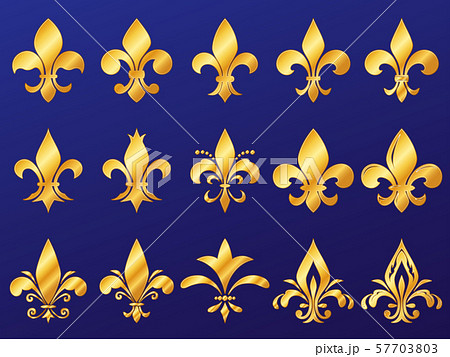 フルール ド リスのイラスト素材