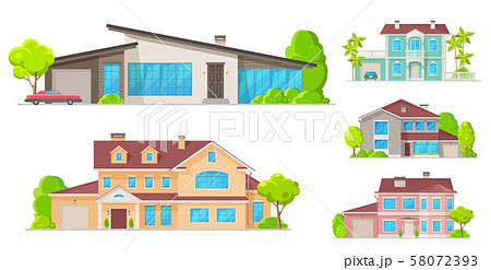 リアル 家のイラスト素材
