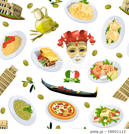 イタリア 背景のイラスト素材