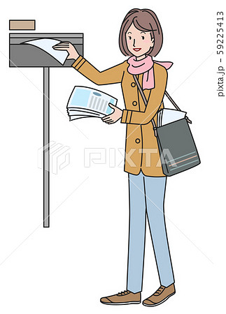 郵便受けのイラスト素材