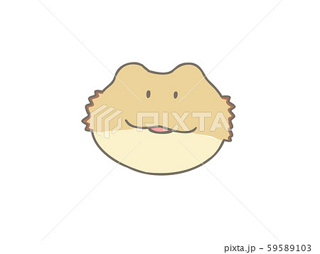 フトアゴヒゲトカゲのイラスト素材 フトアゴヒゲトカゲのイラスト素材