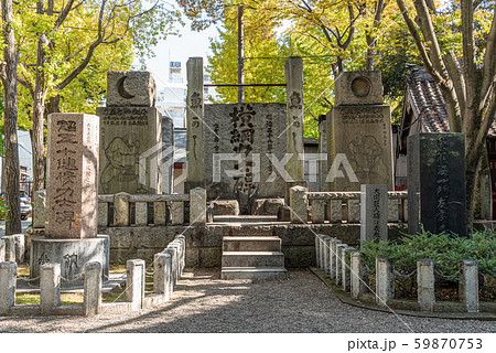 横綱力士碑の写真素材