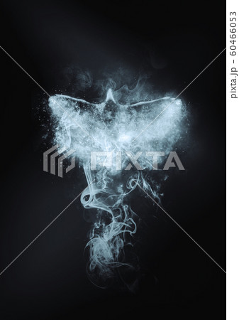 羽ばたく鳥 デザインのイラスト素材